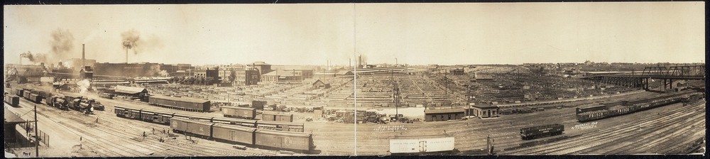 Photo:1908 Panoramic: Stock yards,South Omaha,Nebraska