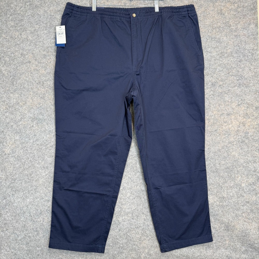 Polo Ralph Lauren Chino Drawstring Stretch Pants Mens 3XB Classic Fit Big Navy