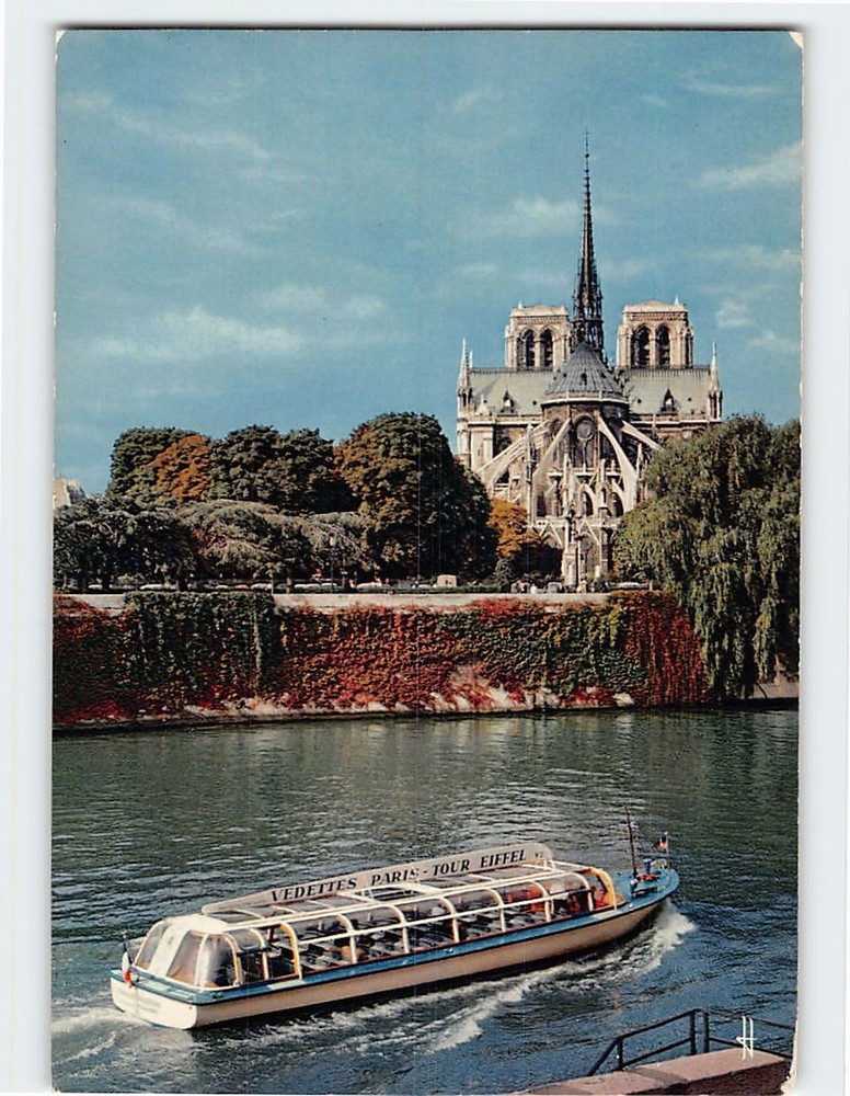 Postcard Chevet De Notre Dame Vue Prise De L Ile Saint Louis Paris France