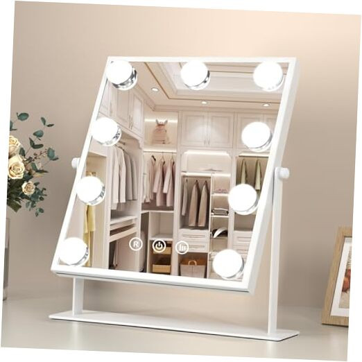 Hollywood Makeup Mirror with 9 Dimmable Lights for Vanity & Cosmetics