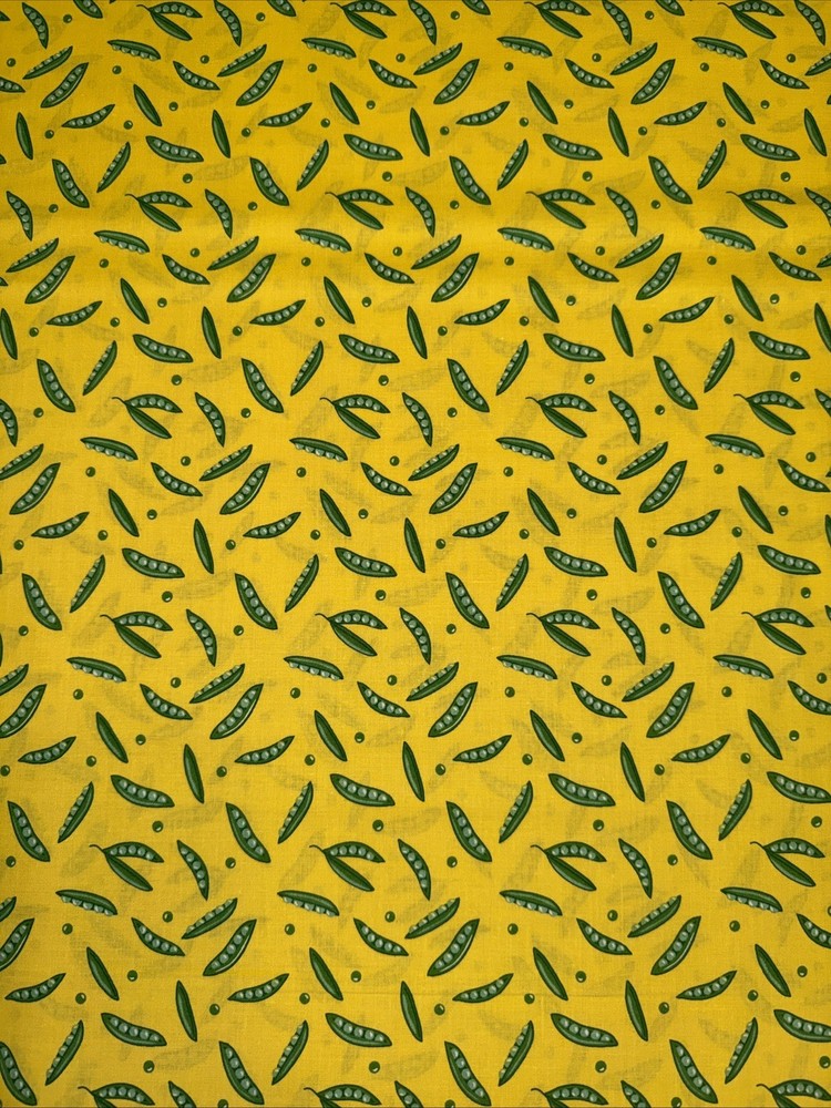Garden Pea Pods Fabric 100% Cotton Quilter’s Showcase By The Yard