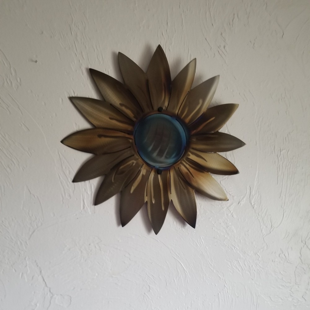 Metal Wall art sunflower rustic farmhouse home decor garden yard patio artwork