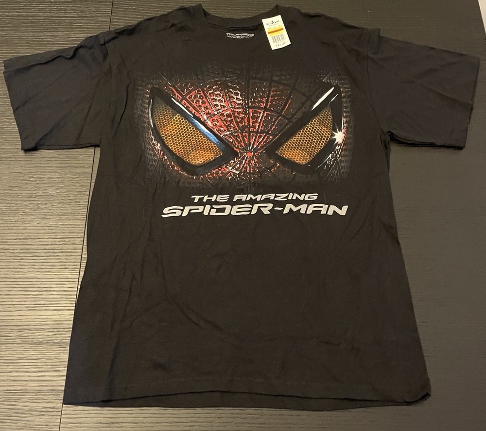 The Amazing Spider Man Shirt Marvel Super Hero Movie Promo Comics NWT Mens Sz L