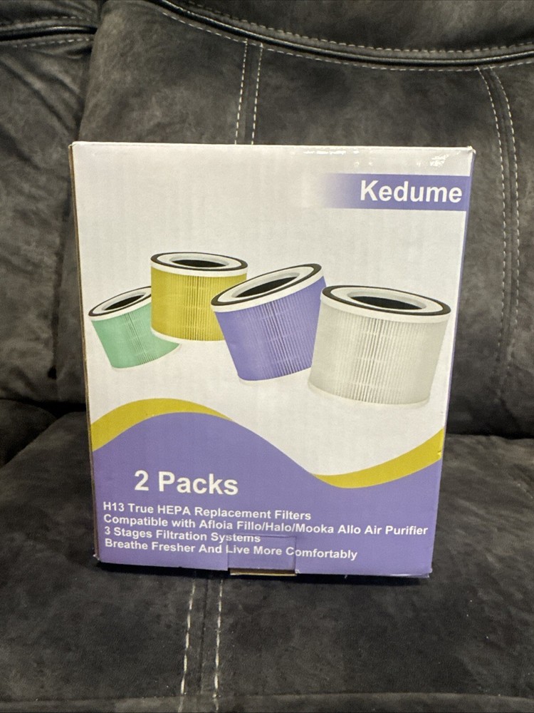Kedume 2-Pack H13 True HEPA Filter for Toxin Absorption Replacement