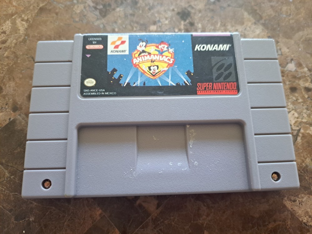 Animaniacs Super Nintendo SNES  Authentic Working Free Fast Shipping