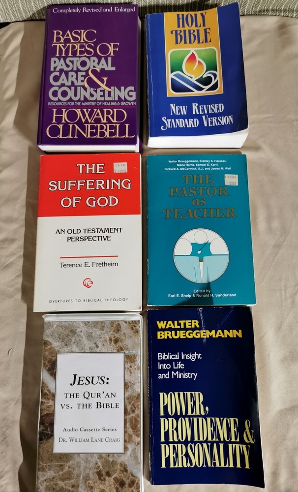5 Books & 1 Audio Cassette Religion Bible Ministry PB & HB Vintage 1987-1991