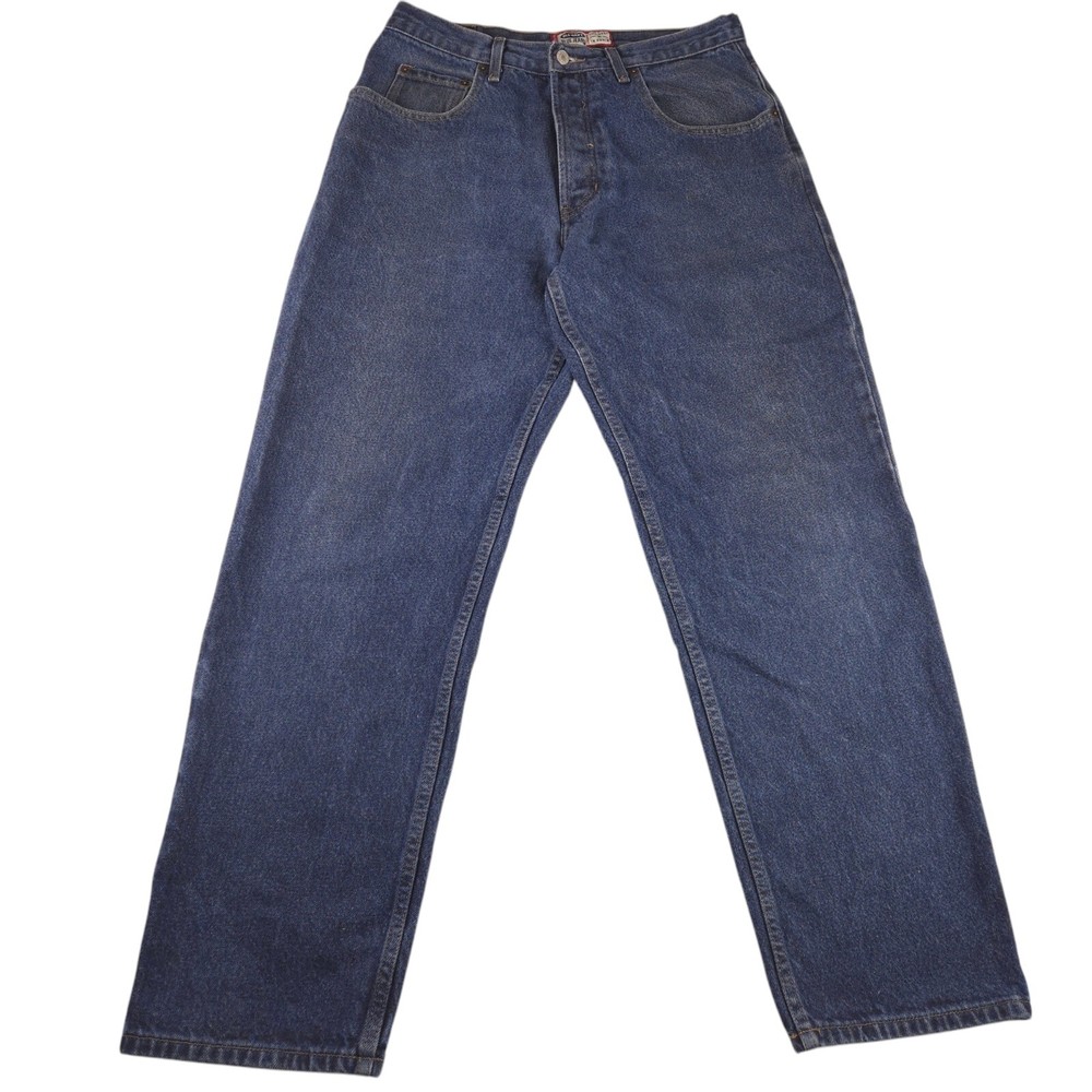 VTG Old Navy Button Fly Baggy Fit Jeans Y2k Dark Wash Skate Grunge Size 32x31