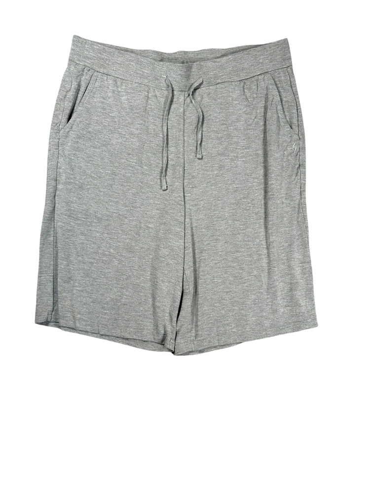 Cozy Earth Womens Bamboo Bermuda Shorts Ultra Soft 9 Inch Lounge L Light Grey