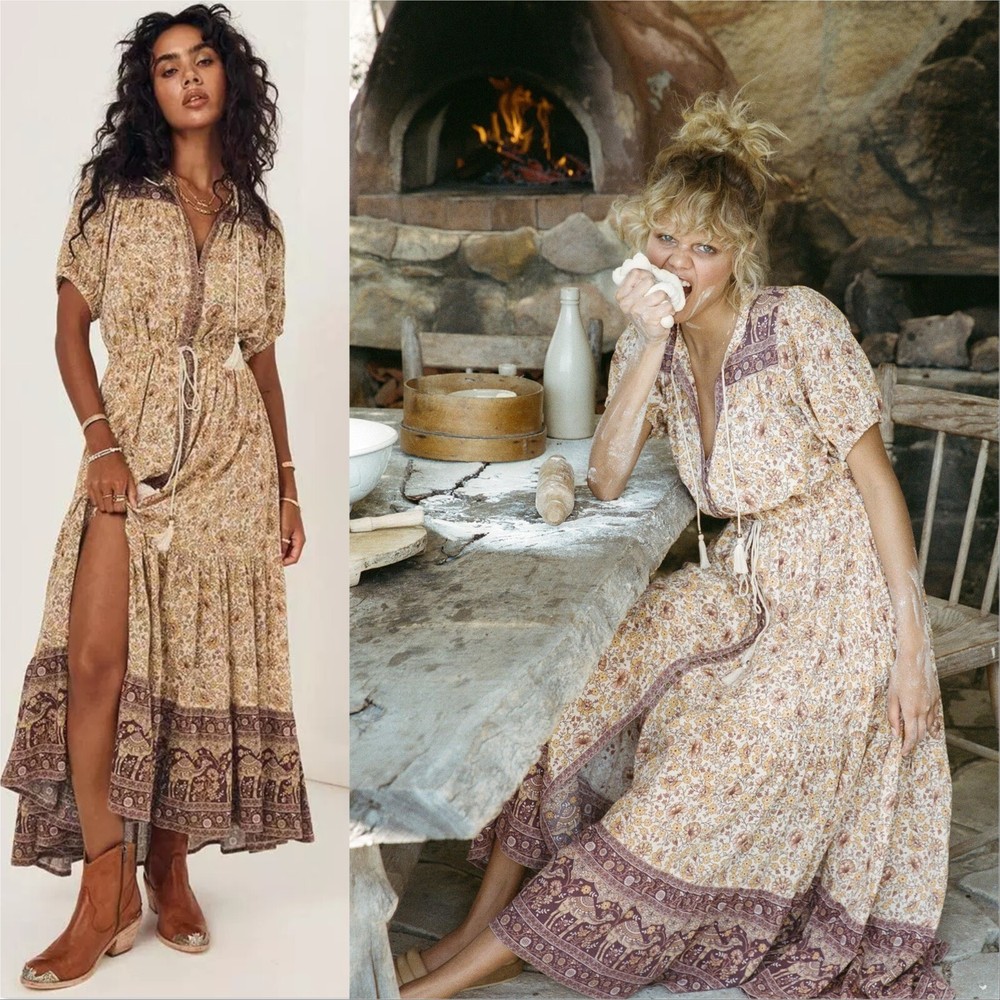 SPELL & THE GYPSY COLLECTIVE Womens Size XS or 6 Sundown Gown Dress in Spice