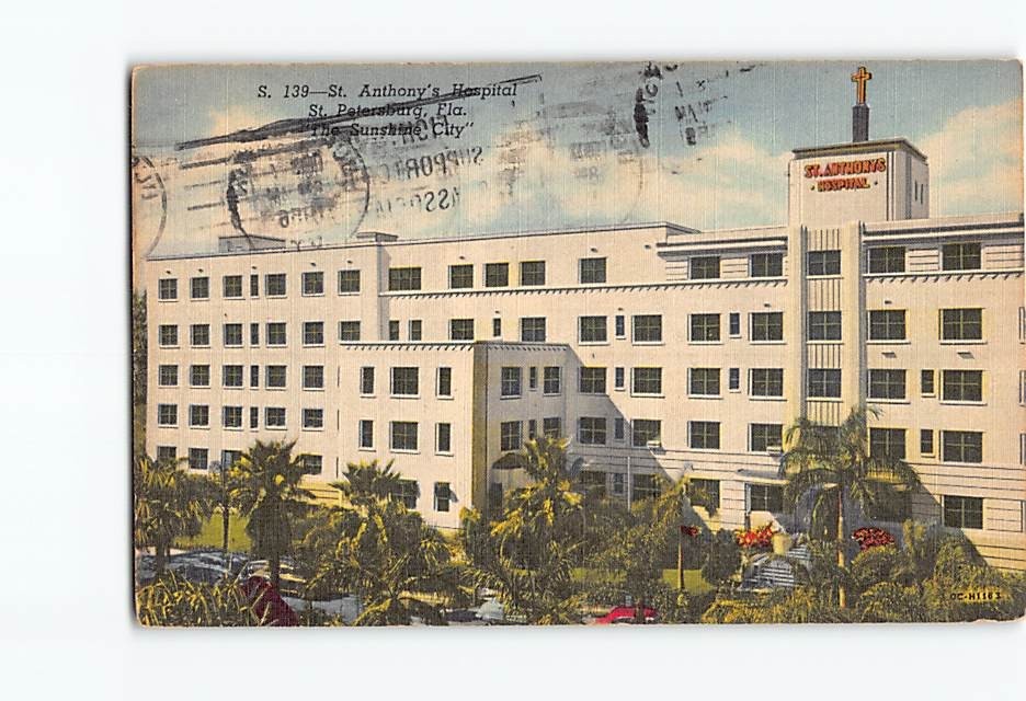Postcard St. Anthony's Hospital St. Petersburg Florida USA