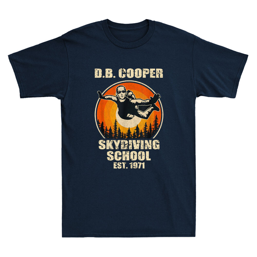 DB Cooper Skydiving School Est.1971 Funny DB Cooper Meme Vintage Men's T-shirt