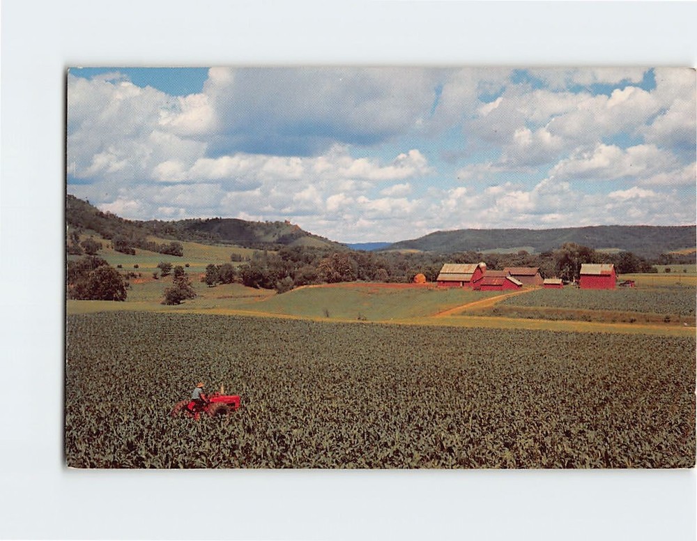 Postcard Lush Farm Land