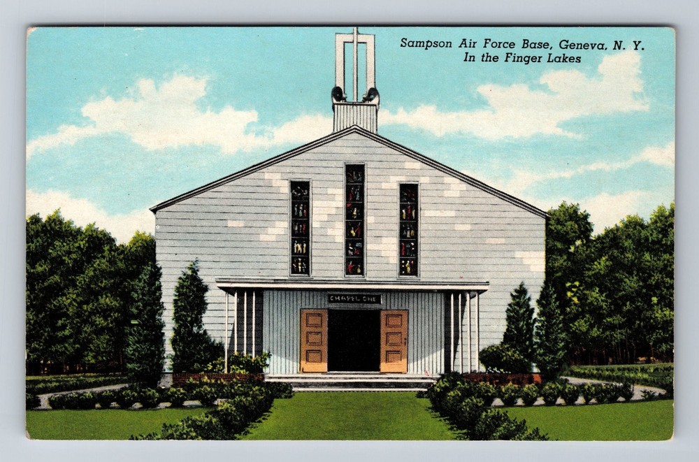 Geneva NY-New York Sampson Air Force Base Vintage Postcard