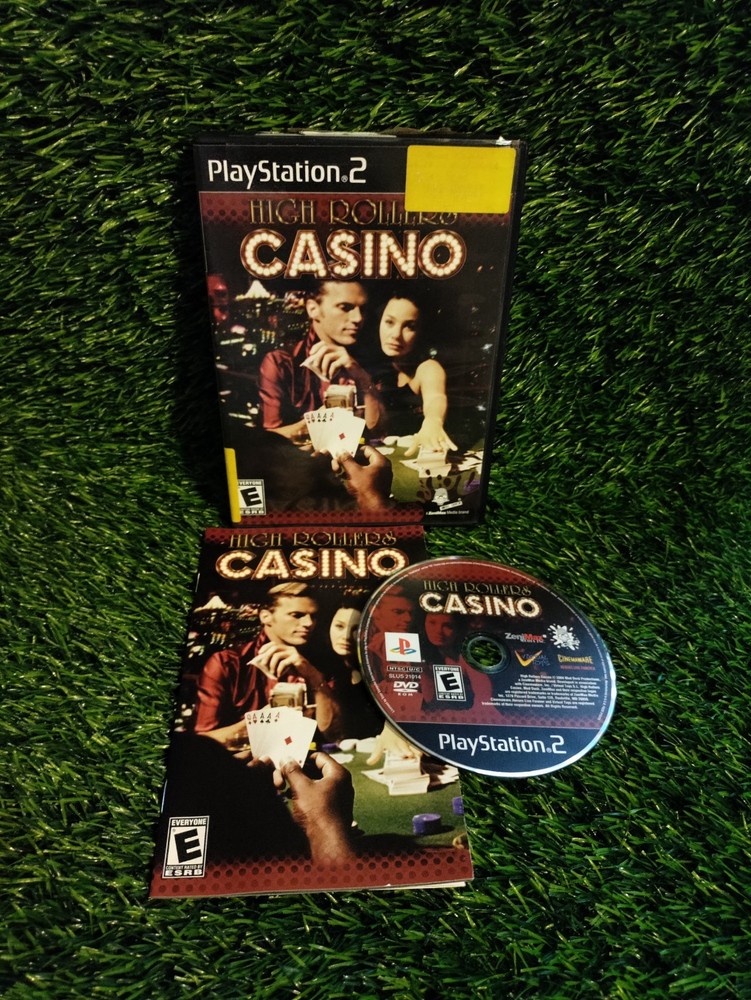 High Rollers Casino Playstation 2 PS2 Video Game Complete Tested!
