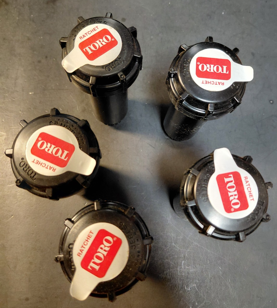 Toro 570Z Series 3 Inch Pop-Up Fixed Spray Sprinkler Heads - Lot of 5