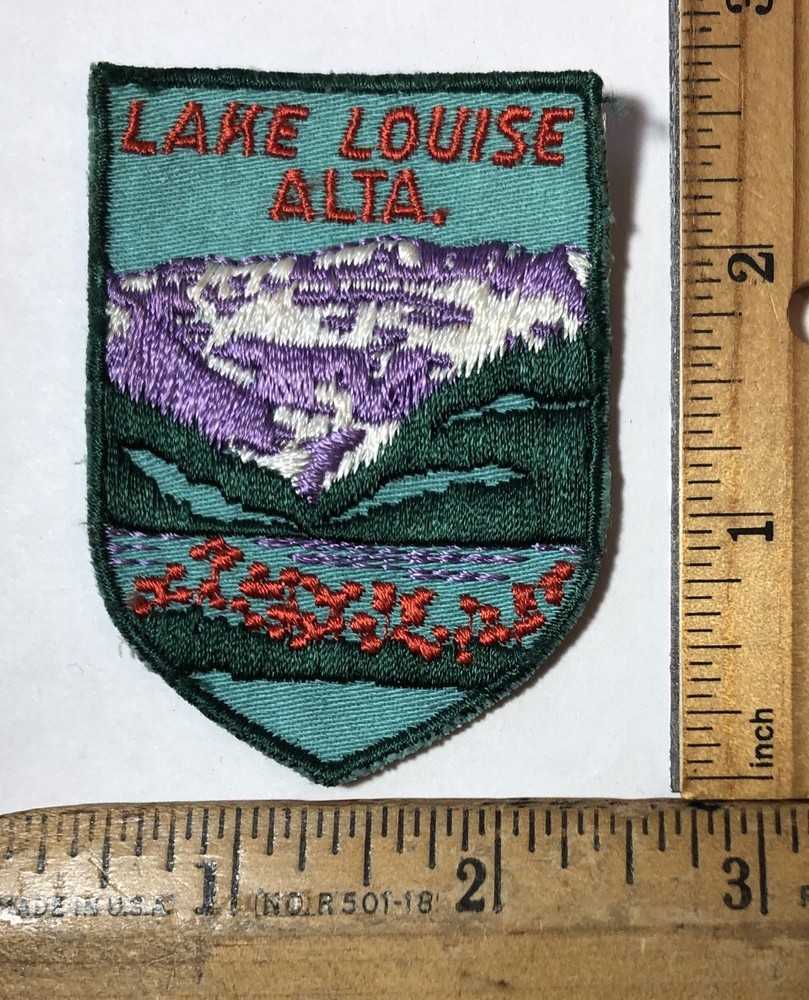 Vintage Lake Louise Alta Canada Banff National Park Patch Travel Souvenir