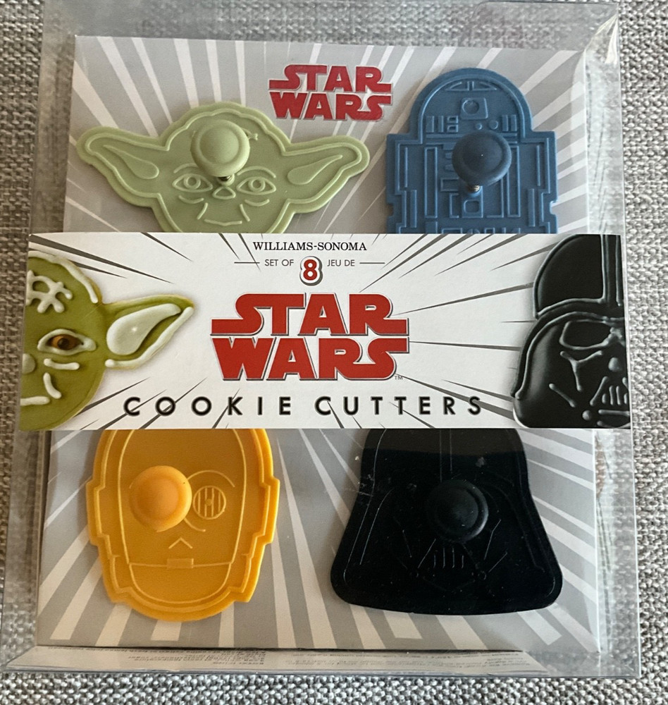 Star Wars Cookie Cutters Williams Sonoma Set of 8 NIB New Unused