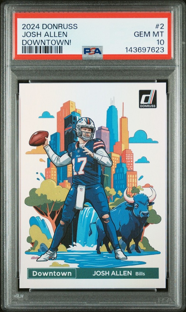 2024 Panini Donruss Josh Allen #2 Downtown! PSA 10 🔥