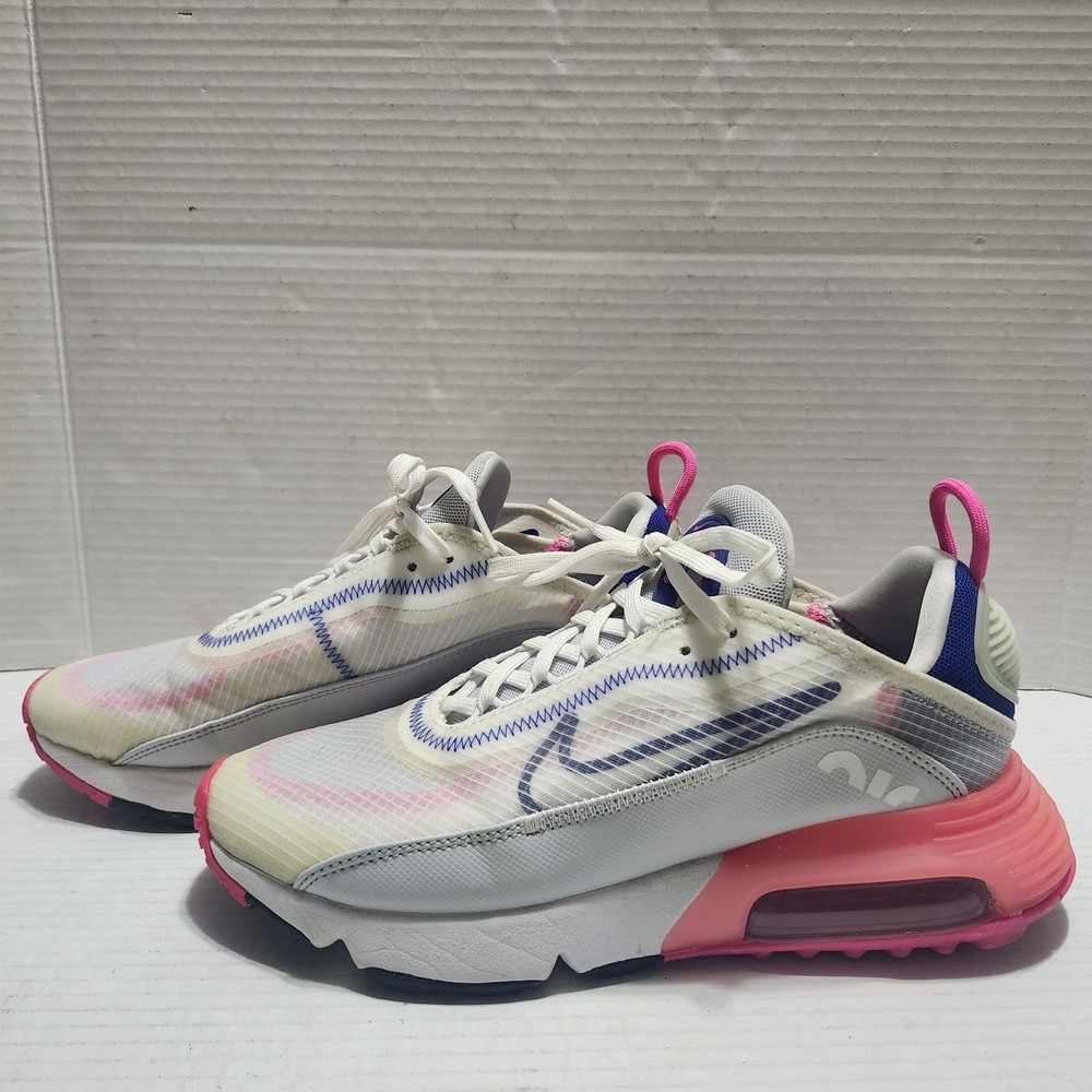 Nike Air Max 2090 White Concord Laser Pink Casual CZ3867-101 Women's Size 8 EUC