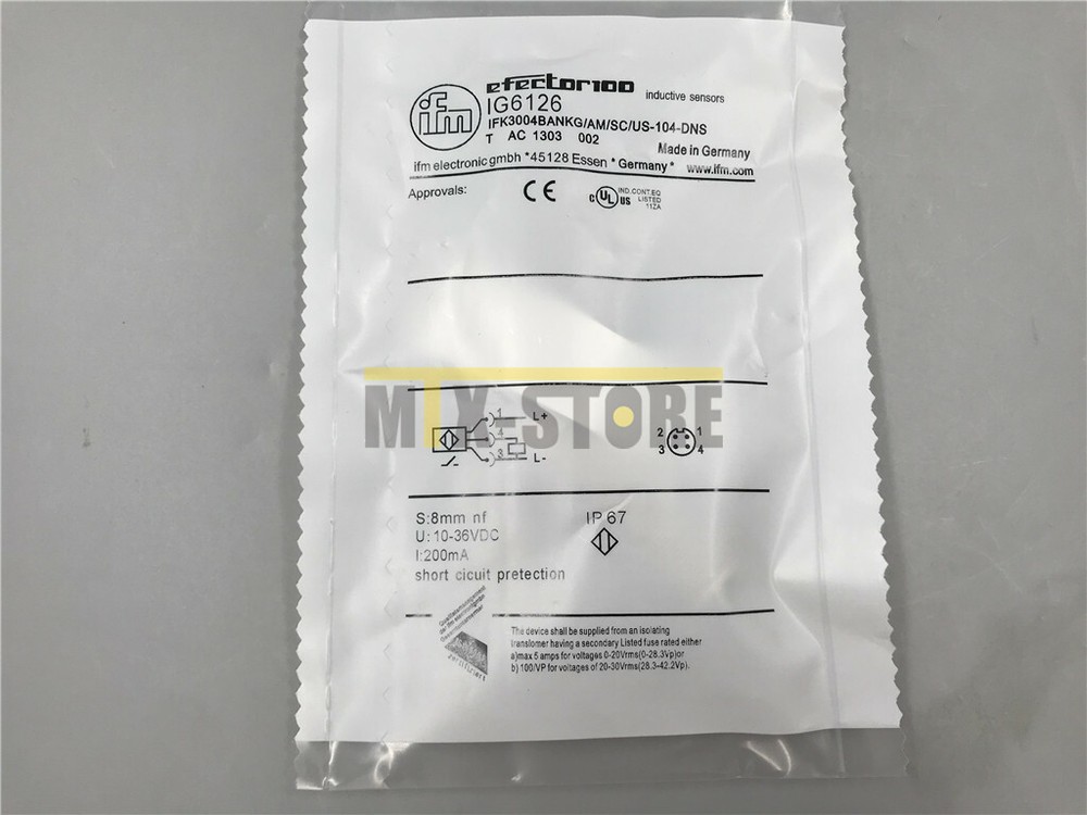 1PC Brand New Ones IFM IG6126 Sensor&Proximity Switch