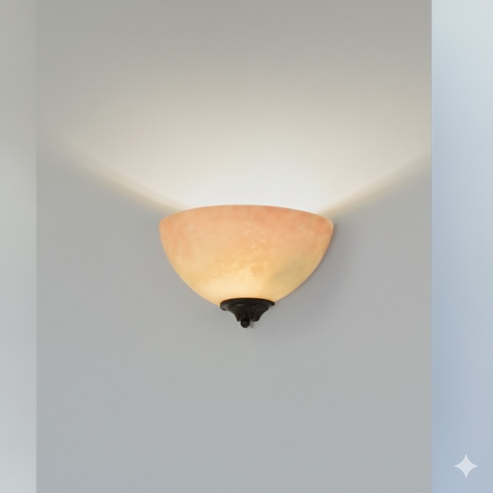Nuvo Lighting 60-044 One Light Wall Sconce-Old Bronze Tuscan Suede Glass-New