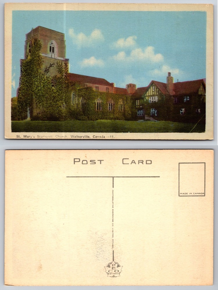 St Marys Church Walkerville Canada Postcard