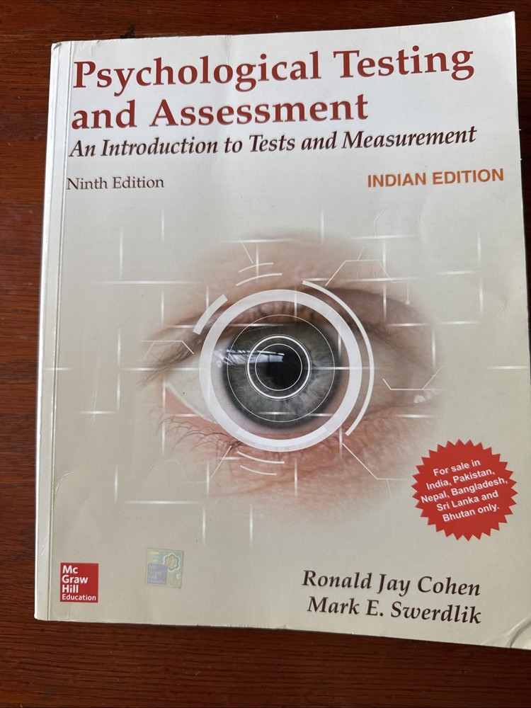 Psychological Testing and Assessment  9th INTL ED
