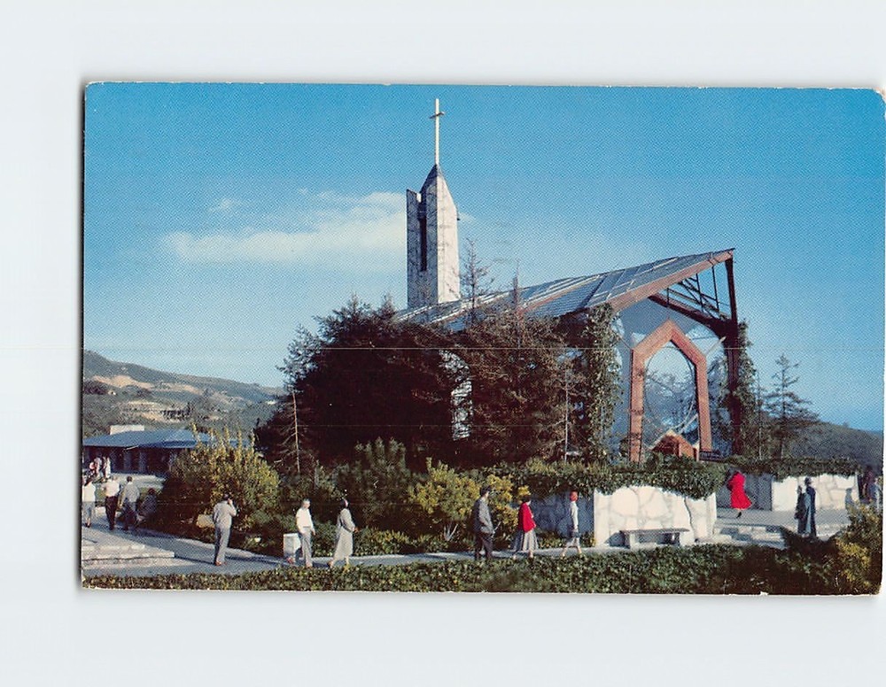 Postcard Wayfarer's Chapel Rancho Palos Verdes California USA
