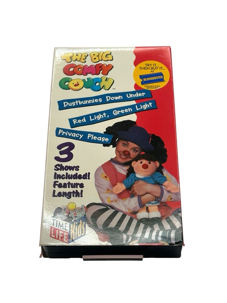 The Big Comfy Couch 3 Shows Incl Feature Length (VHS, 1997) Blockbuster Tape