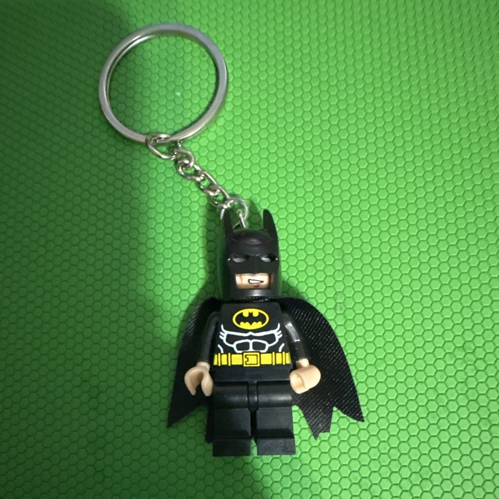 LEGO Batman Minifigure Keychain of 1 Black Suit Collectible Superhero