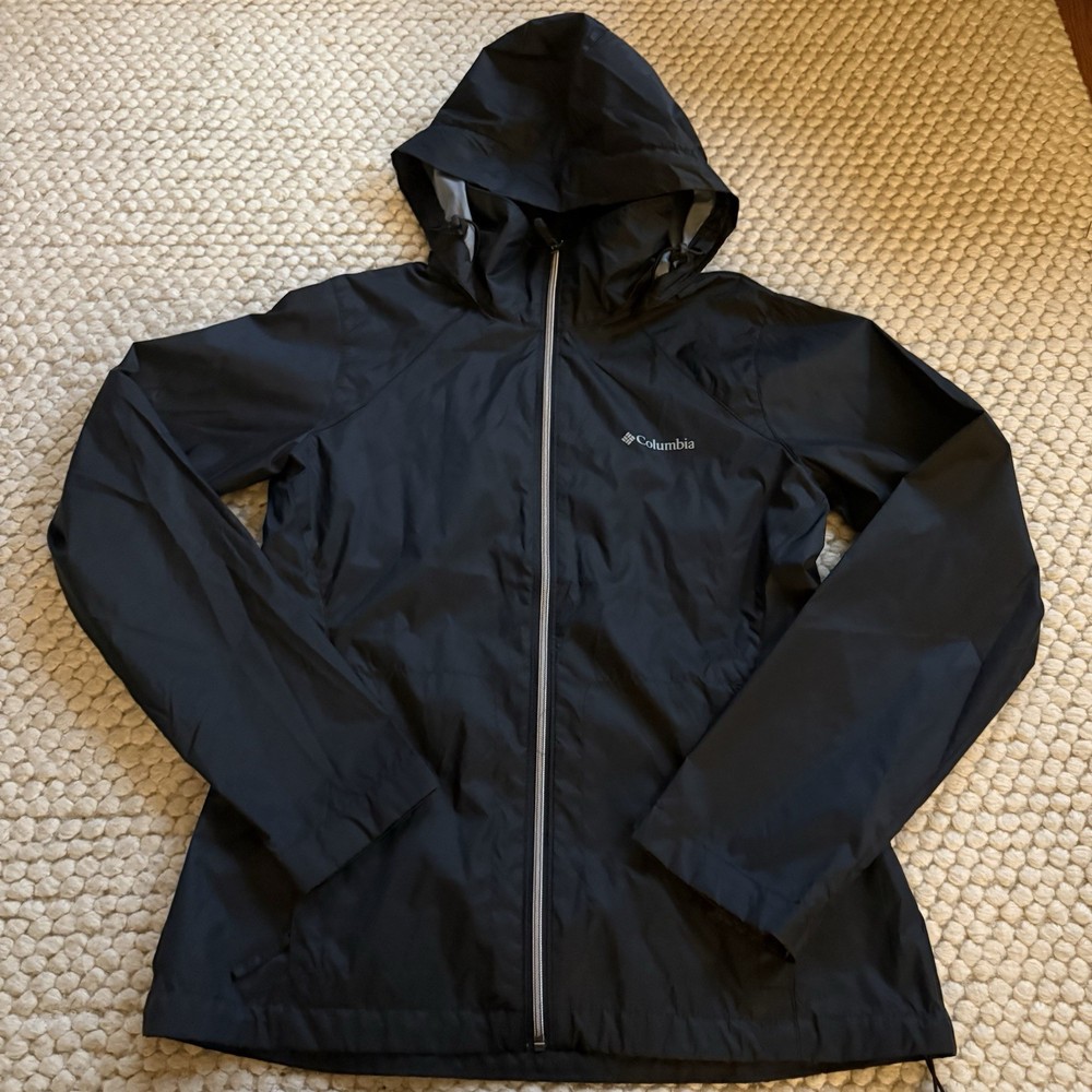COLUMBIA Black Waterproof Switchback III Jacket M NWOT