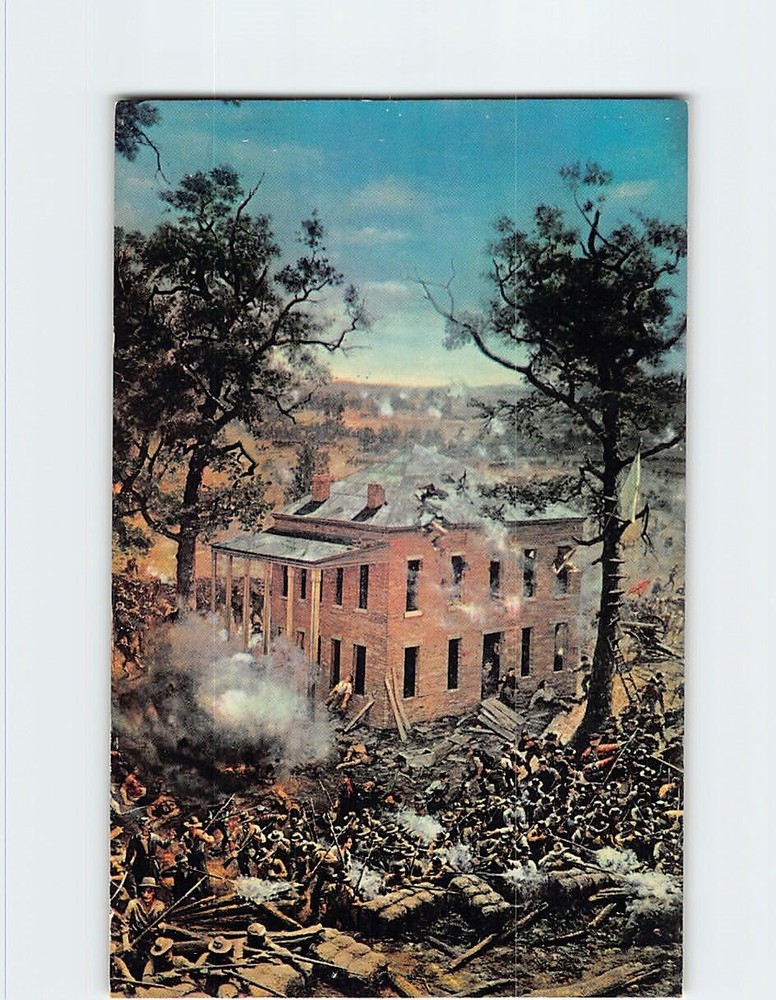 Postcard Section of Cyclorama Painting Battle of Atlanta Atlanta Georgia USA
