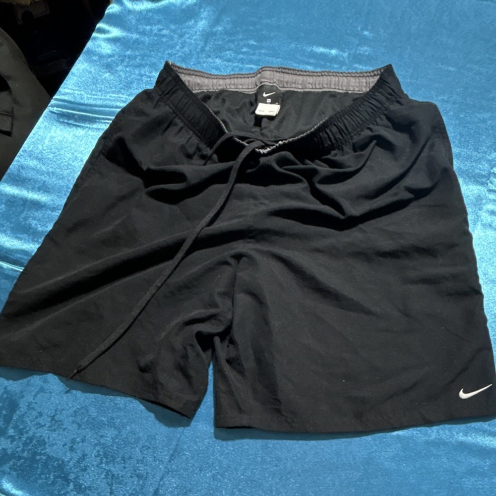Nike Men's XL Black Athletic Shorts Polyester Drawstring Activewear
