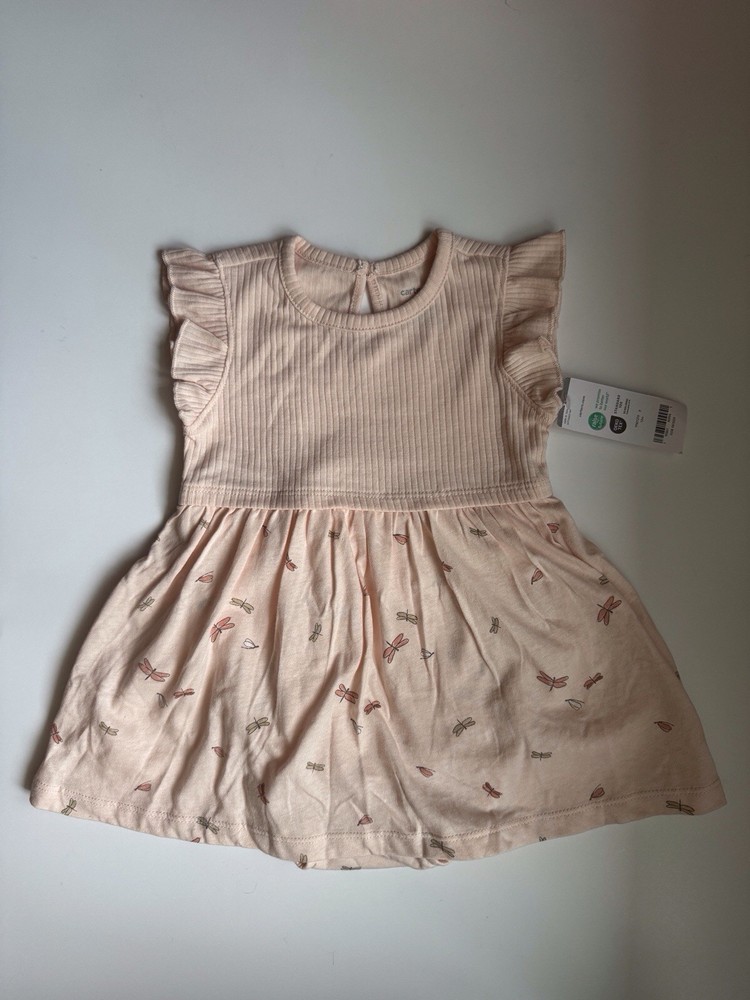 Nwt Carters Size 12 Months Dragonfly One Piece Romper Dress
