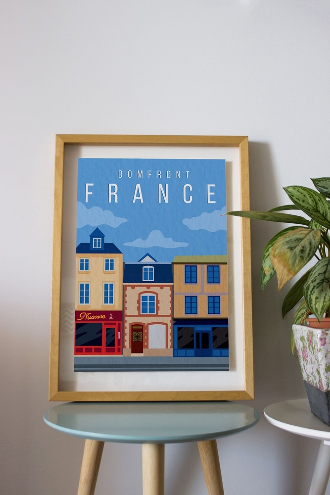 France Print Art Modern Print Art Wall Print Wall Hanging Decoration Art