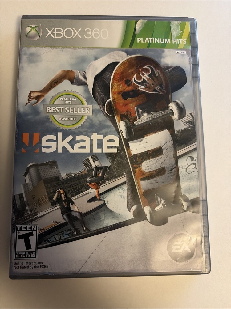 Skate 3 (Xbox 360, 2010) CIB W/manual. Tested. Ships Fast!