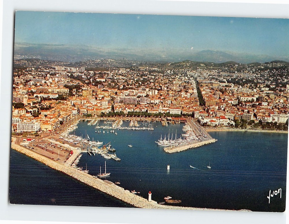 Postcard Aerial View Cannes France
