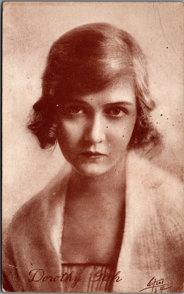 Dorothy Gish Silent Film Star RPPC Postcard Vitool 1910s Actress Portrait
