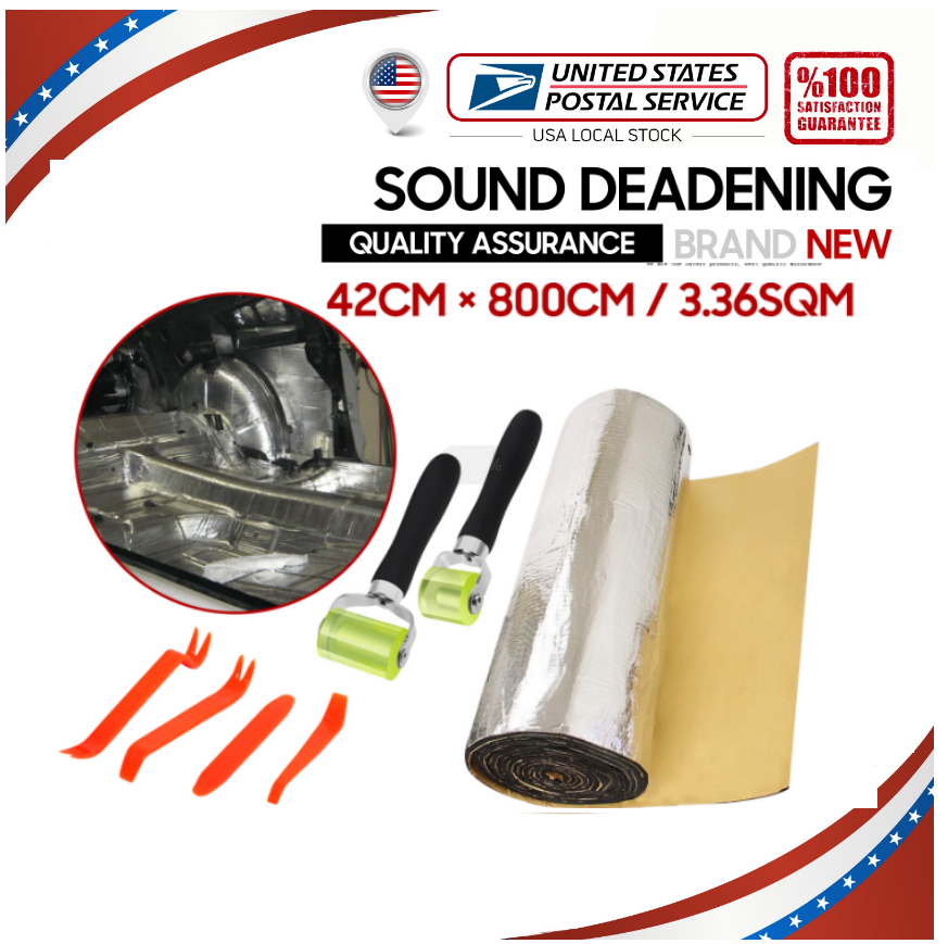 36Sqft Thermal Sound Deadener Car Door Heat Shield Insulation Sound Proofing Mat