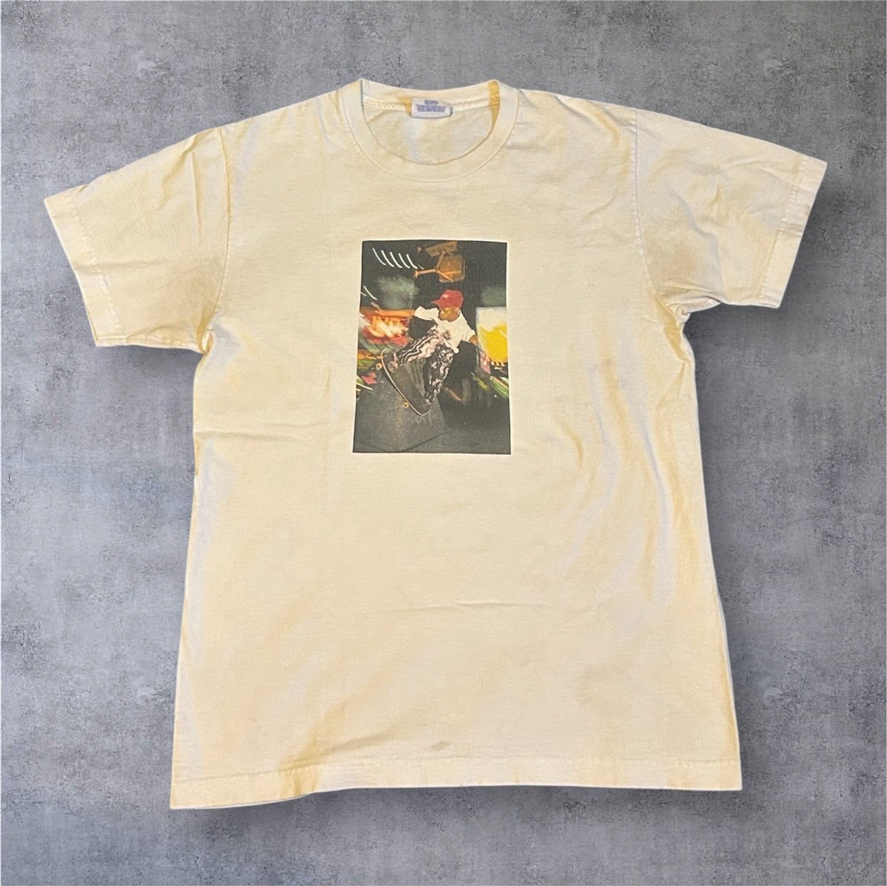 2014 Supreme x Comme des Garcon Harold Hunter Tee White Used SS14 Size Large