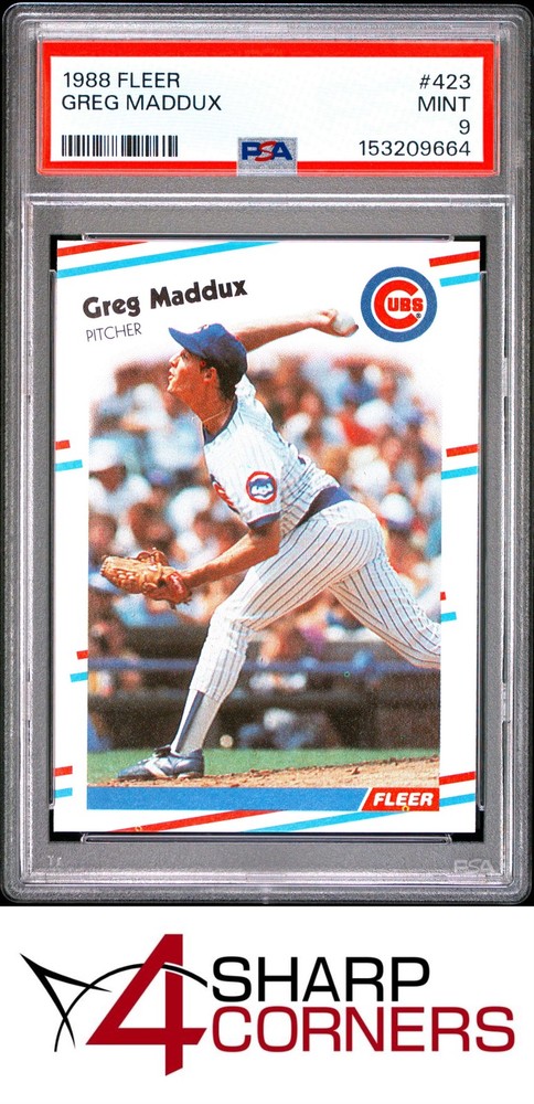 1988 Fleer #423 Greg Maddux Cubs Hof Psa 94SC: The hobby’s top consignment resource on eBay!