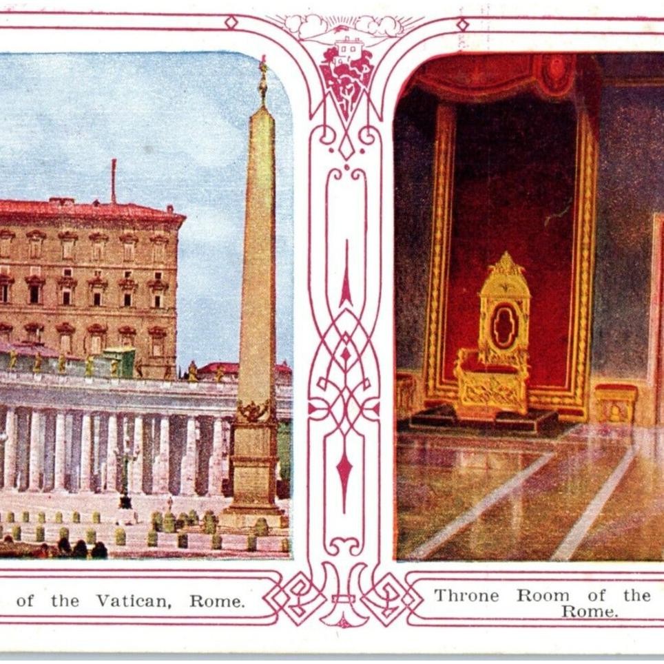 The Vatican Rome Italy Vintage Postcard