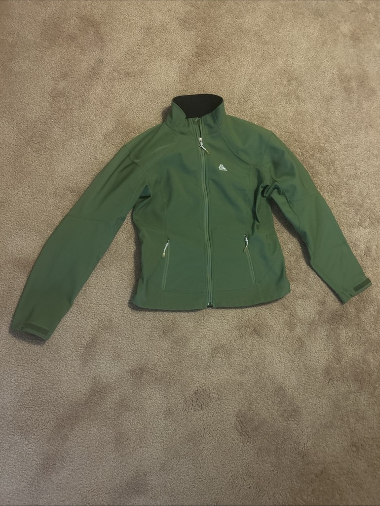 Vintage Nike ACG Womens Soft Shell Fleeced Lined Full Zip Hiking Jacket Small