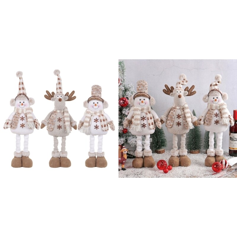 Christmas Gnome Reindeer Ornament Kitchen Dining Table Standing Decoration