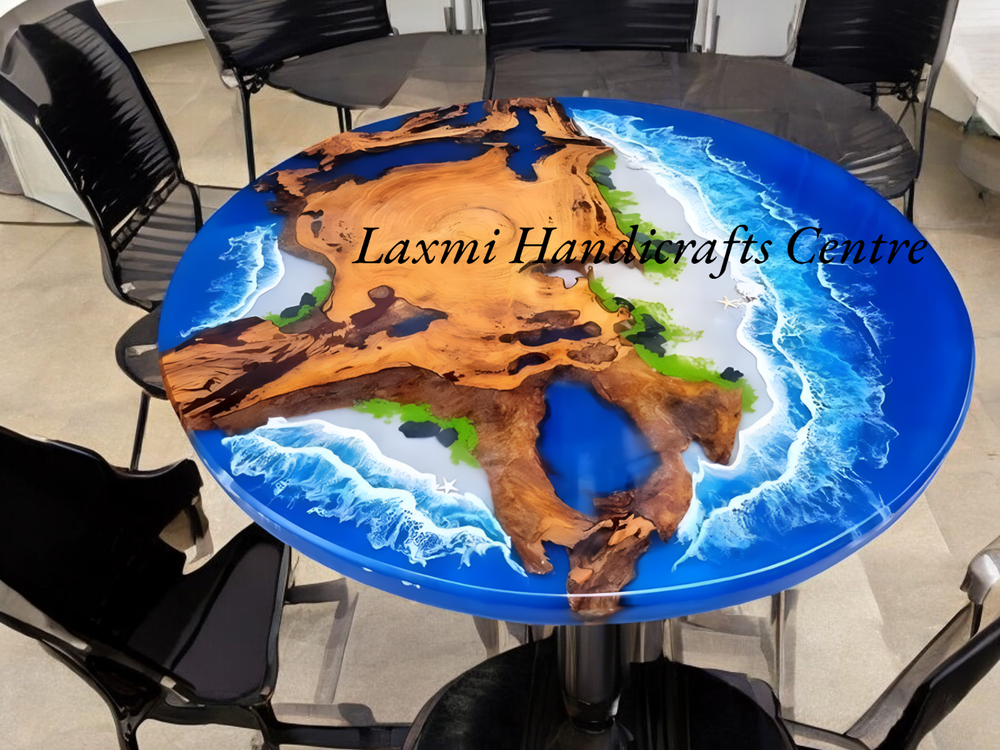 Acacia Wood Countertop Sofa Center Table Wooden Countertop Sofa Centerpiece Deco-image