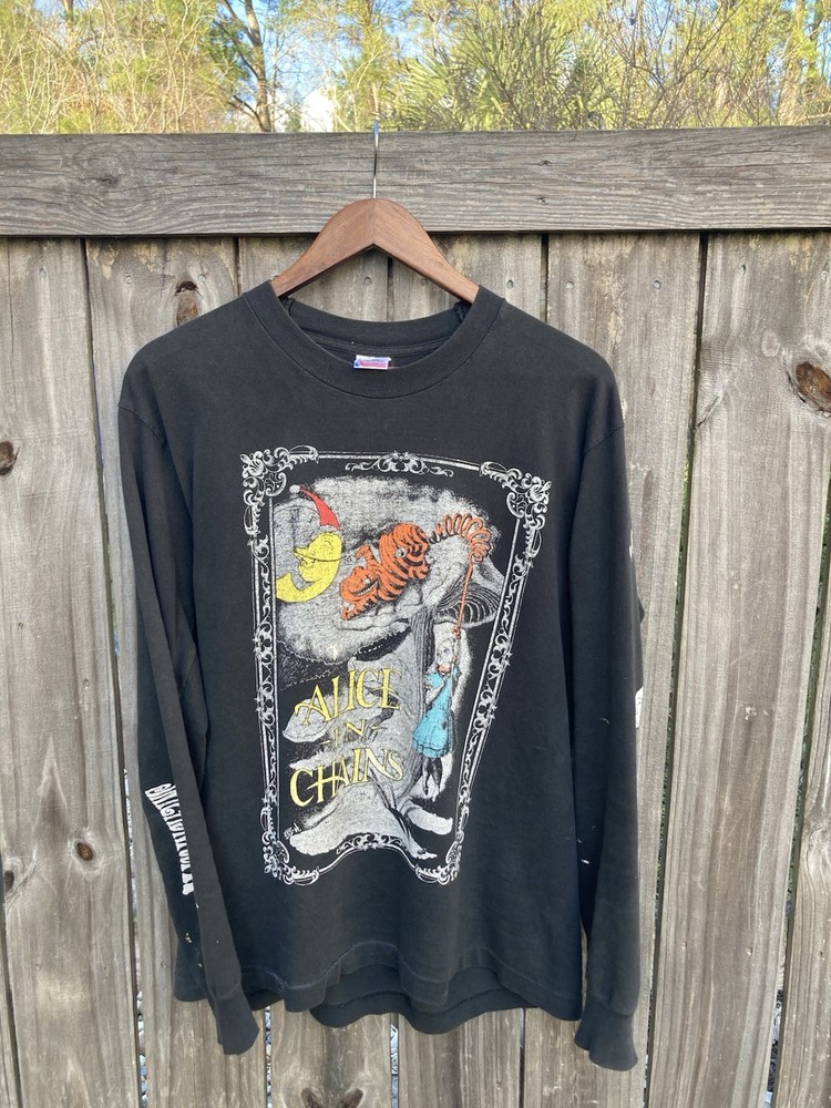 Vintage Alice In Chains 1992 Wonderland Longsleeve Rare Grunge Band Tee