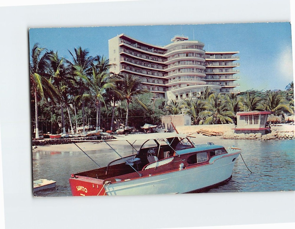 Postcard Hotel Club De Pesca Acapulco Mexico