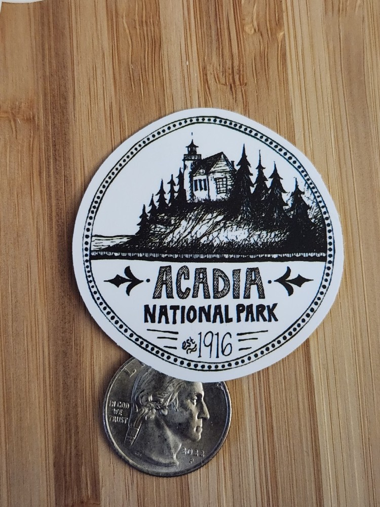 ACADIA NATIONAL PARK Sticker MAINE Acadia Park Decal Acadia Sticker Camping-image