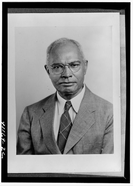 Portrait of African American Man in Suit 1930s 1940s Glasses Formal Photo