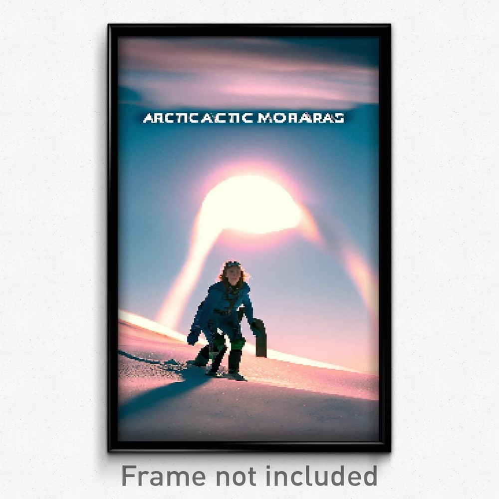8-Bit Psychedelic Pixel Art Poster - Arctic Morass Trippy Gamer Print